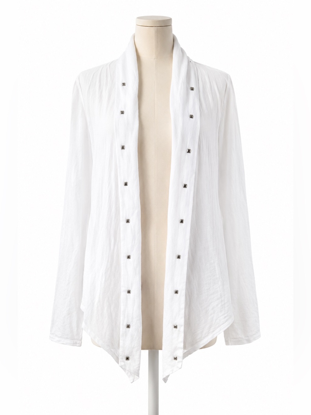 Pink. BY Victorias Secret Open front Cotton Cardi. Studded accents. Good Cond.